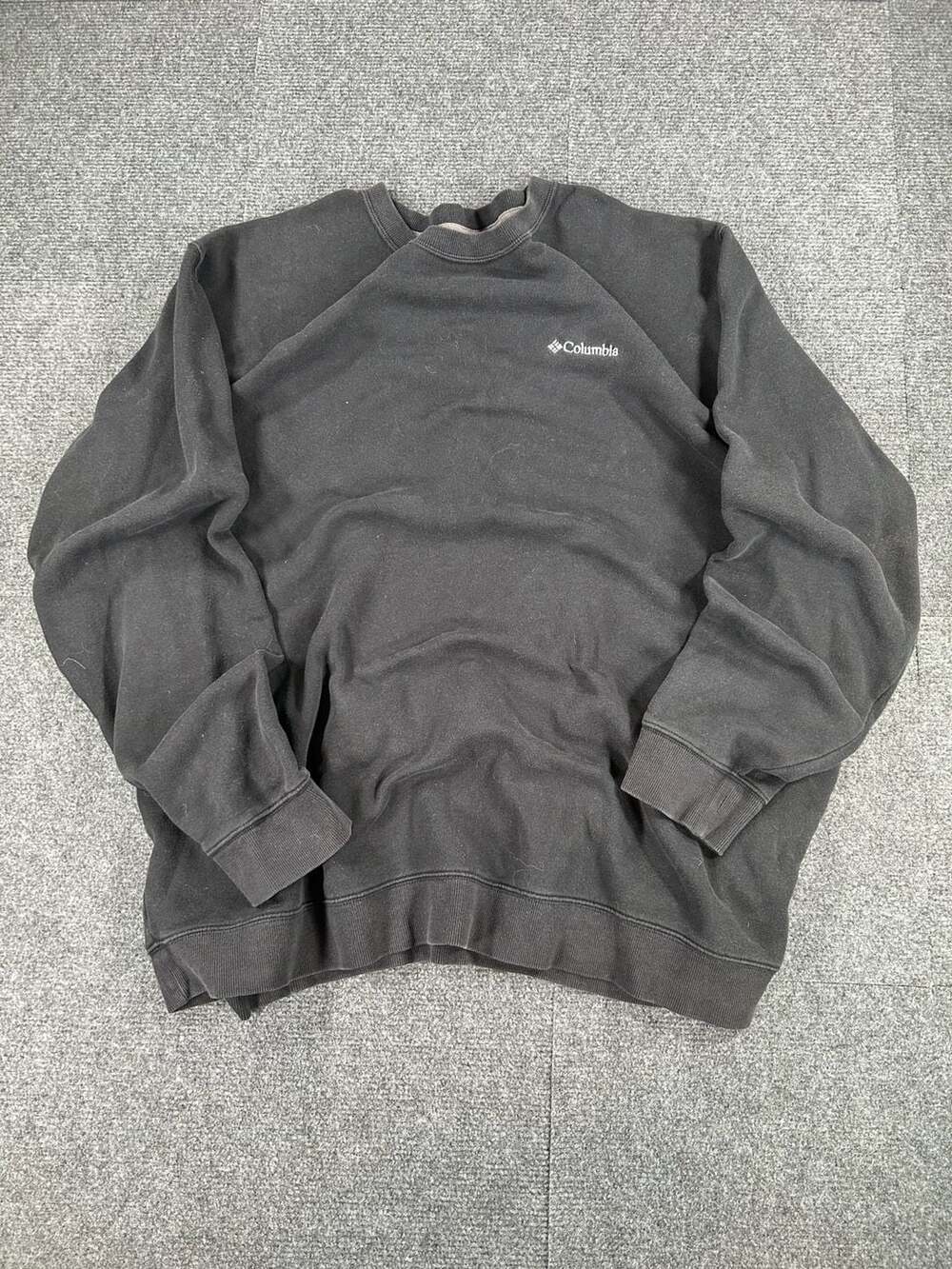 Columbia Sweatshirt Size 2XT Black Crewneck Fleece Pullover